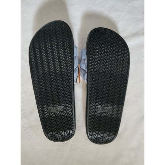 Victoria's Secret PINK Women's Gray/Black Puffer Slide Size Large (9/10) NEW - Picture 5 of 10